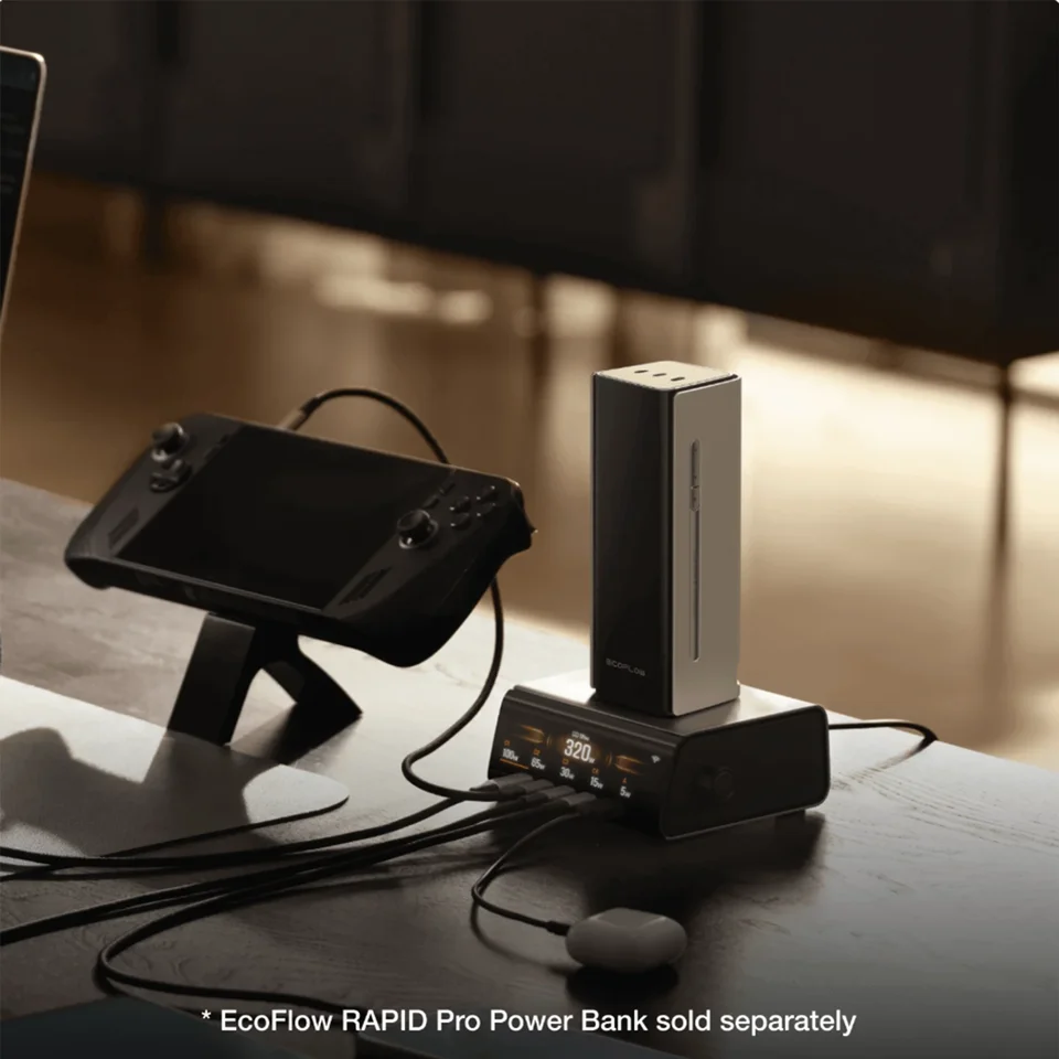 EcoFlow RAPID Pro Desktop Charger (320W, 5 Ports, GaN) Regular
