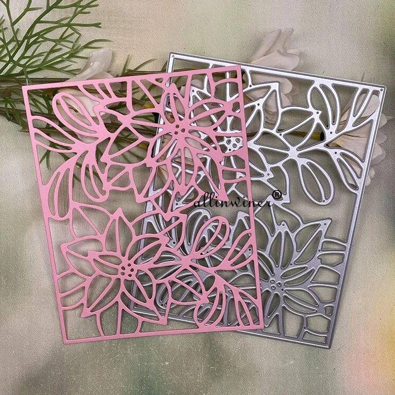 

Flower leaf frame Metal Cutting Dies Stencils For DIY Scrapbooking Decorative Embossing Handcraft Die Cutting Template