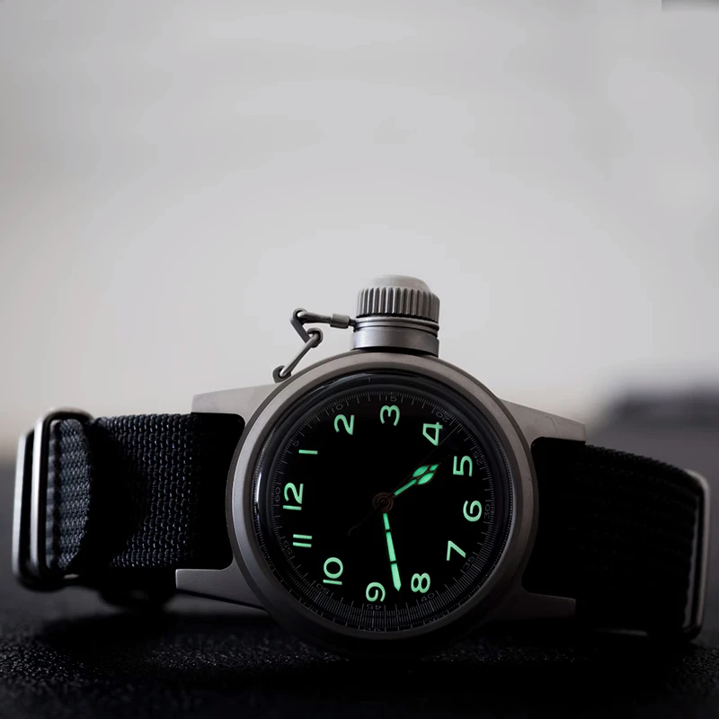 THORN Men Automatic Watch 36MM Mechanical Wristwatch Diver 10ATM Waterproof Luminous Sapphire Mirror NH35 Military