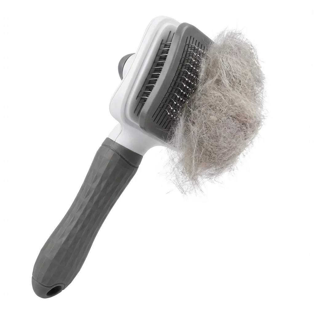 Washable Pet Brush, Easy Clean & Anti-Static. 19x11x5cm, One Push Hair Release, Hygienic
