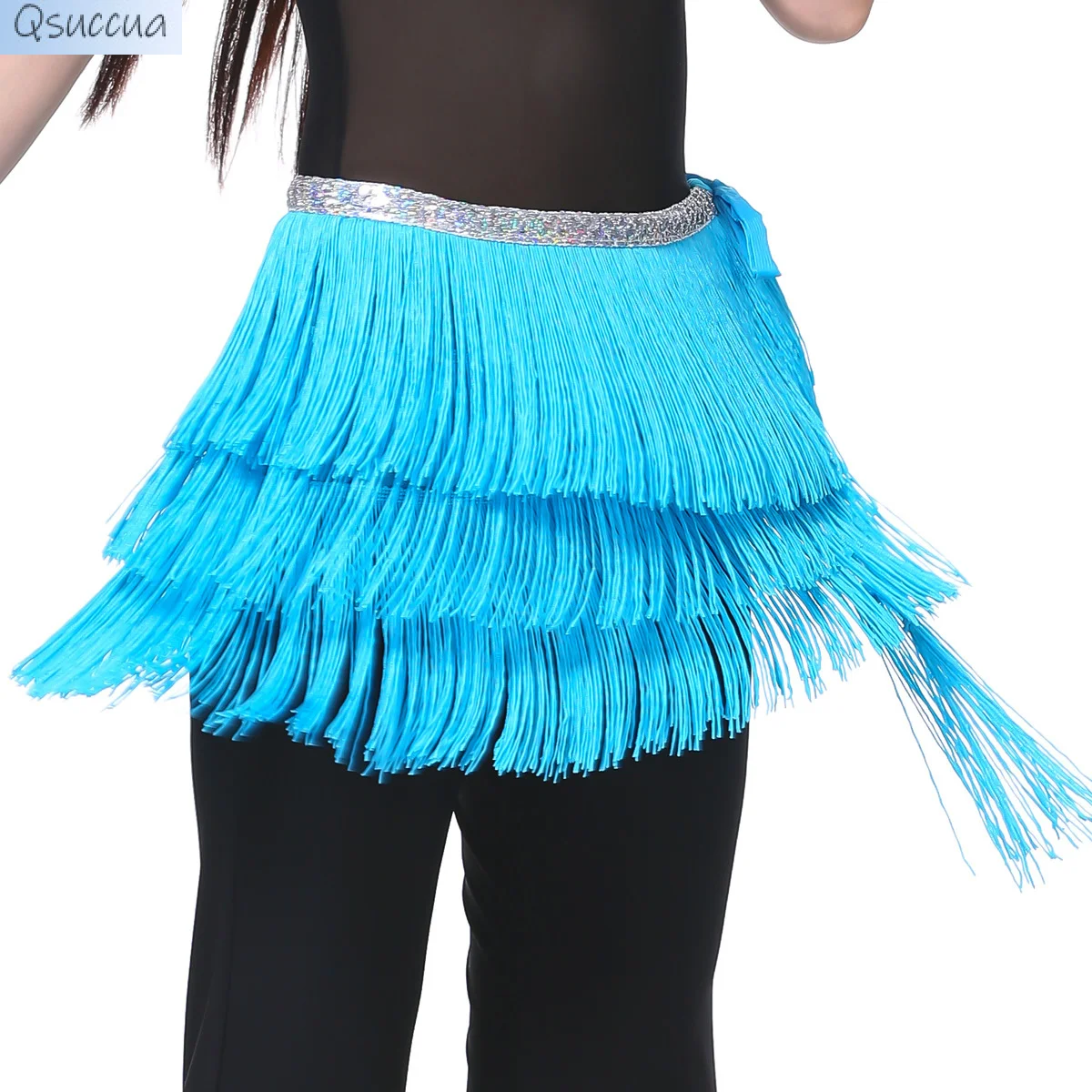 

Belly dance three-layer tassel waist chain hip towel belt 12 Colors