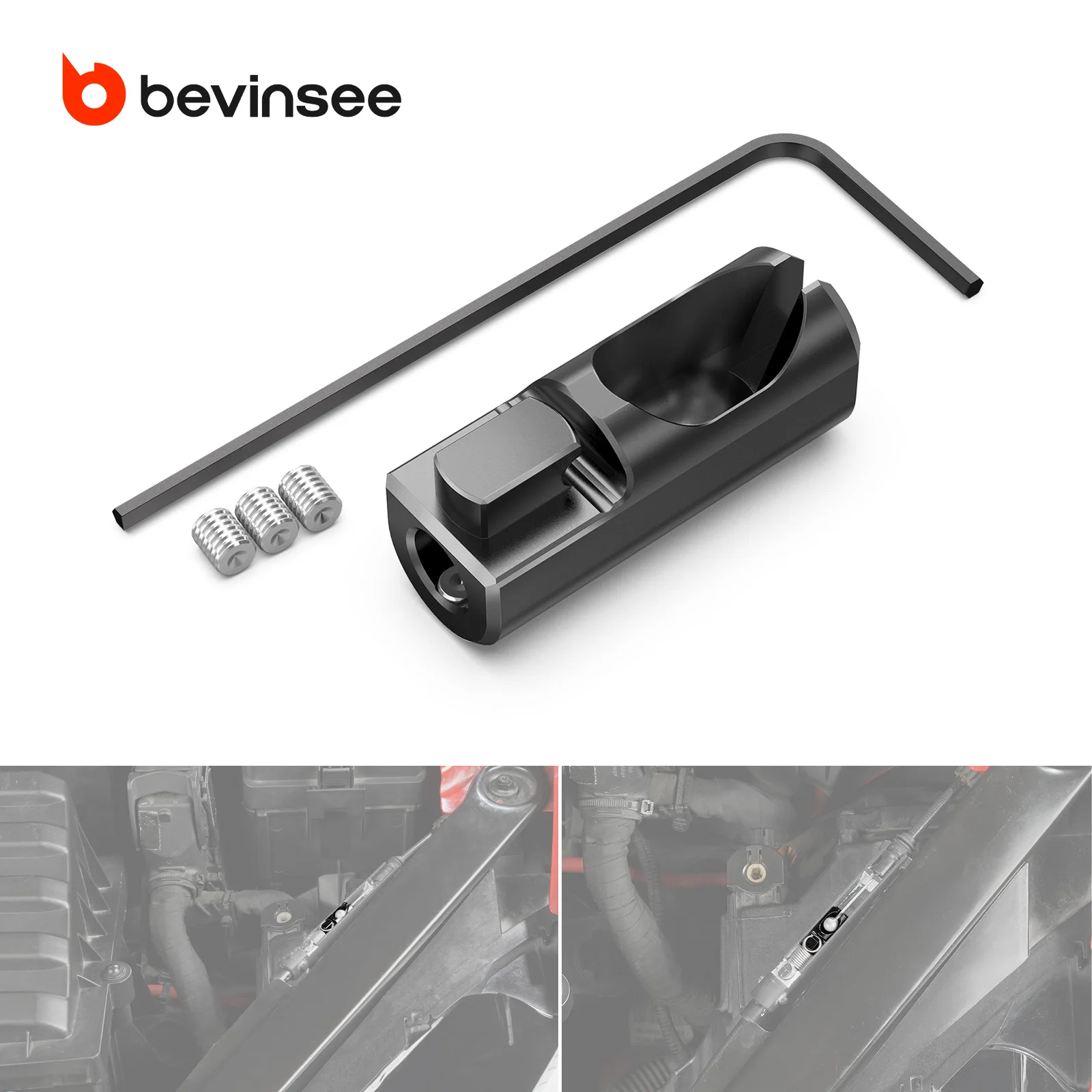 

BEVINSEE 6061, алюминиевая пряжка кабеля для VW для Golf MK7 GTI 5G/AU/BA/BE/BQ/BX, для Passat 3G, для Golf Sportvan AM