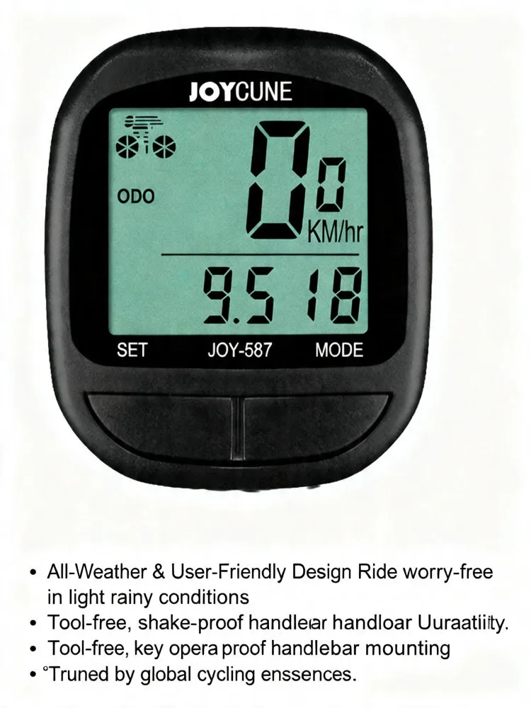 AliExpress NONE Cycle Computer, Speedometer and Odometer with Cable, Water Resistant, with LED Screen for Cycling