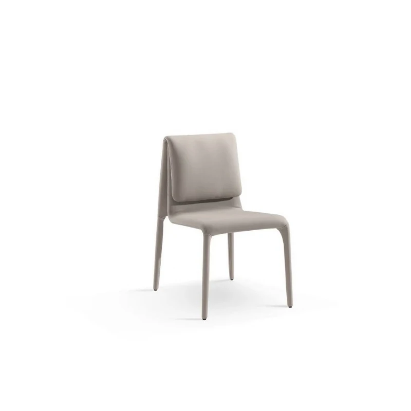Italian light luxury solid wood dining chair designer chair restaurant  Italian minimalist back  dining table