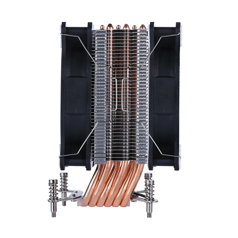 Pendingin CPU x79 x99 4/6 Heat Pipe untuk Prosesor i3 i5 i7 Berpendingin Udara Kipas 120mm senyap 3pin 4pin pasang LGA115x 1200 1700 18xx 2011 2066