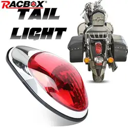 Motorcycle Tail Brake Light For Suzuki Yamaha Honda Shadow 400 750 Chopper Cruisers Red Signal Lamp 6mm 12V Moto Accessories