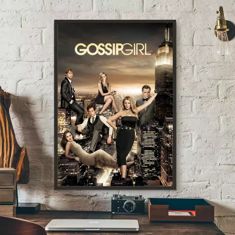 المسلسل التلفزيوني الشهير G-Gossip G-Girls فن الحائط الجمالي، ملصق طباعة قماش عالي الدقة، مناسب للمنزل، غرفة المعيشة، ديكور الغرفة