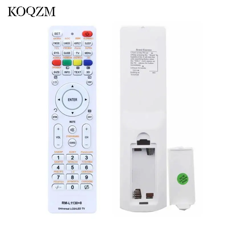 Universal Replacement Remote Control RM L1130 X For All Brand Television TV RM L113 12 RM L1130 8