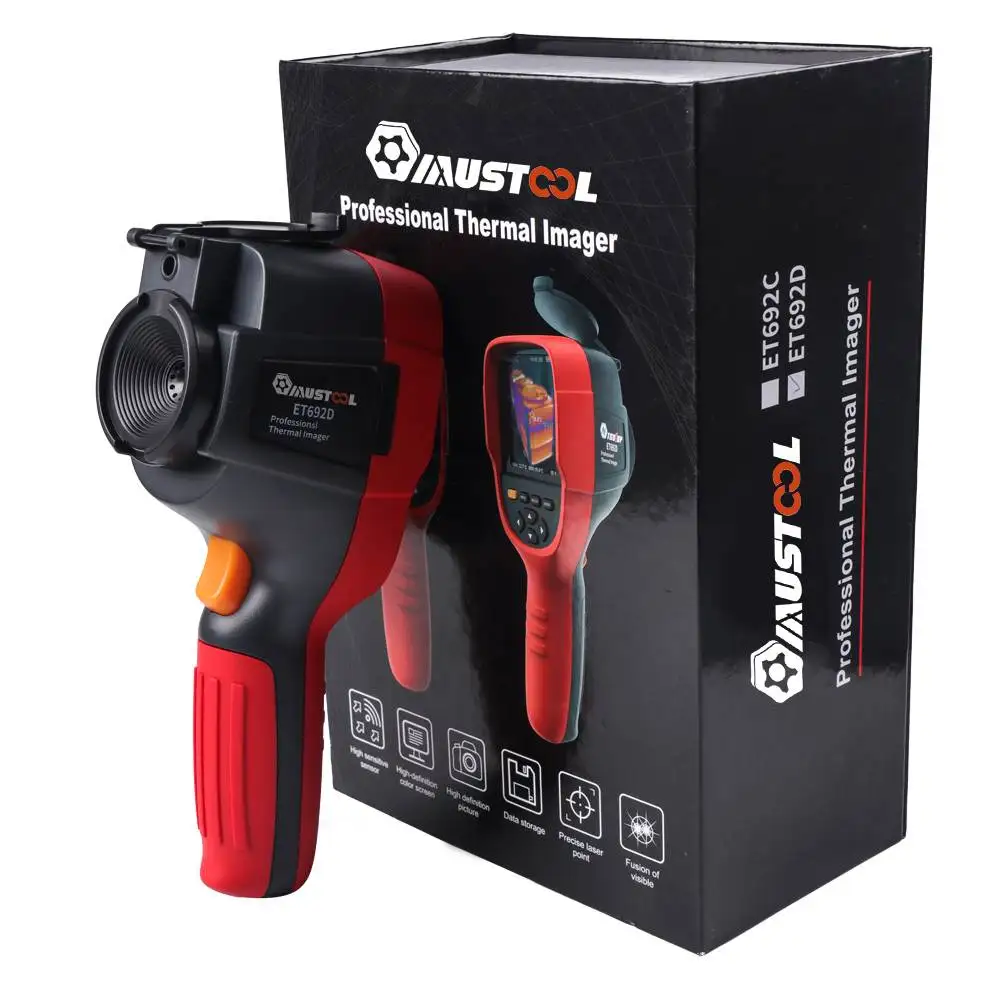 MUSTOOL ET692D 320*240 อินฟราเรดถ่ายภาพความร้อน-20 ~ 350 กล้องความร้อน 3.2 นิ้ว Full View เครื่องทําความร้อนใต้พื้นตรวจสอบไฟฟ้า