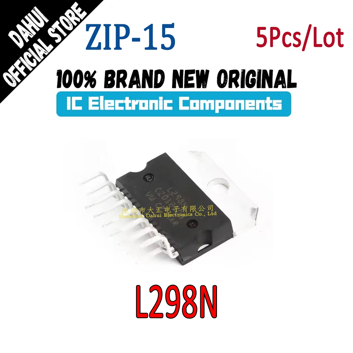 

5Pcs L298N ZIP-15 chip IC new original