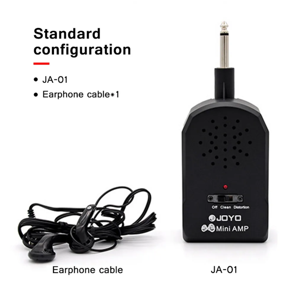 JOYO JA-01 Guitar Amplifier Stage Audio Mini Guitar AMP Portable Electric Amp Mini Headphone Amp Effect Guitar Accessories Parts