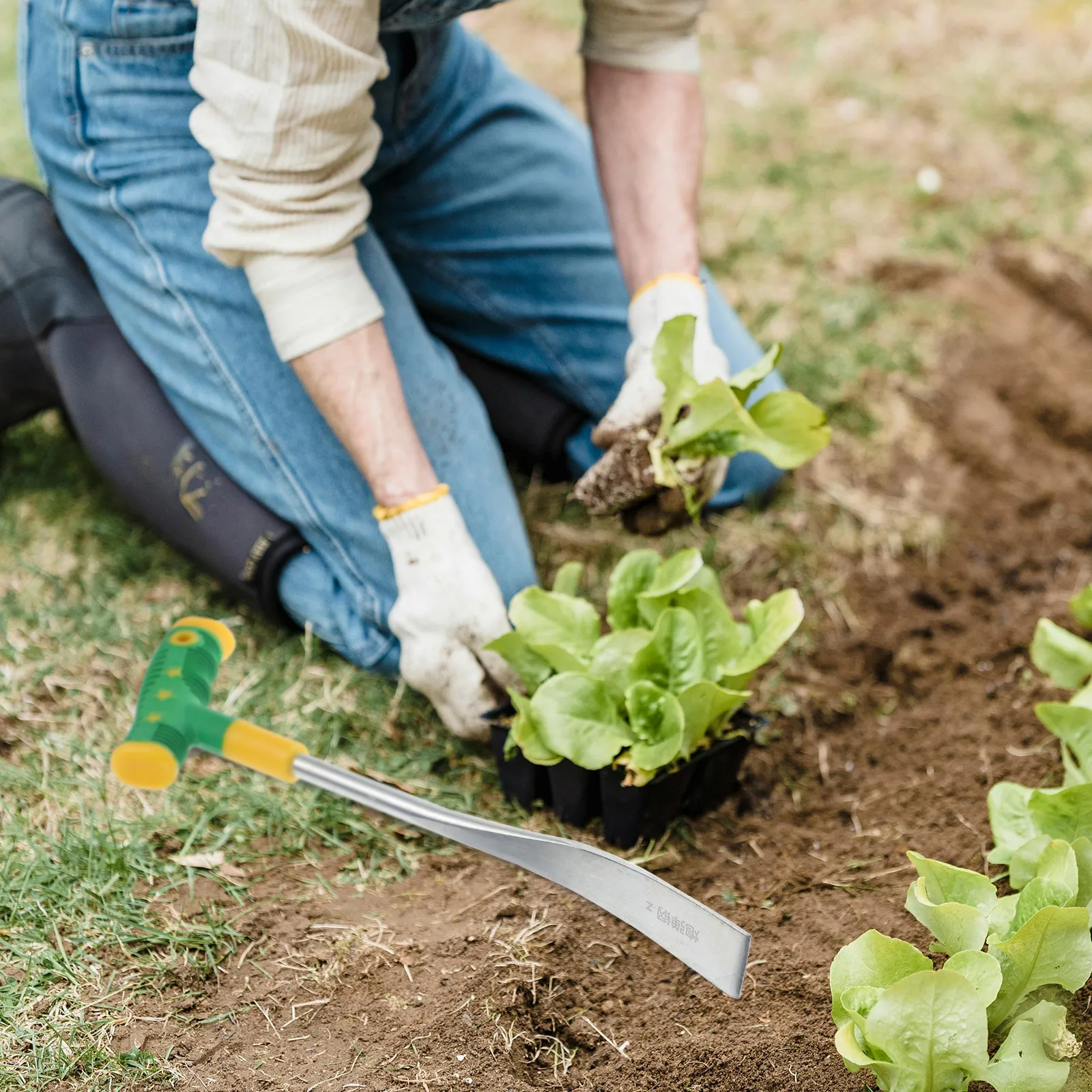 

Vegetable Digging Shovel Small Stainless Steel Garden Tools Heavy Duty Hand Tool Camping Spade Gardening