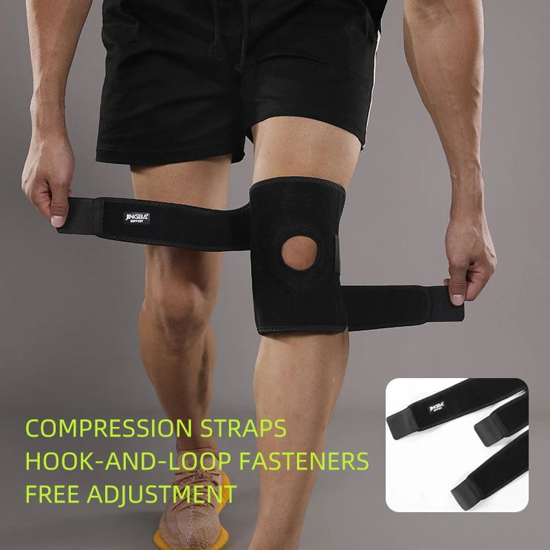 1 Piece Adjustable Neoprene Knee Support Patellar Stabilizer with PVC Bars