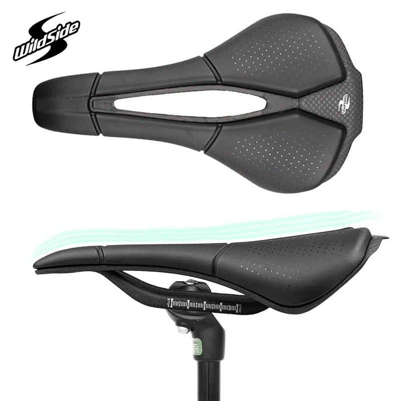 

Wildside новые велосипедные седла из углеродного волокна шириной 143 мм, сверхлегкое седло для шоссейных гонок MTB, велосипедная подушка, удобные детали