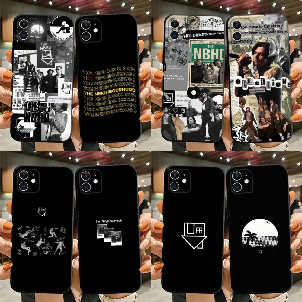 The N-Neighbourhood NBHD Phone Case For iPhone 15,14,13,12,11,Plus,Pro Max,XS,X,XR,SE,Mini,8,7 Soft Silicone Black Cover