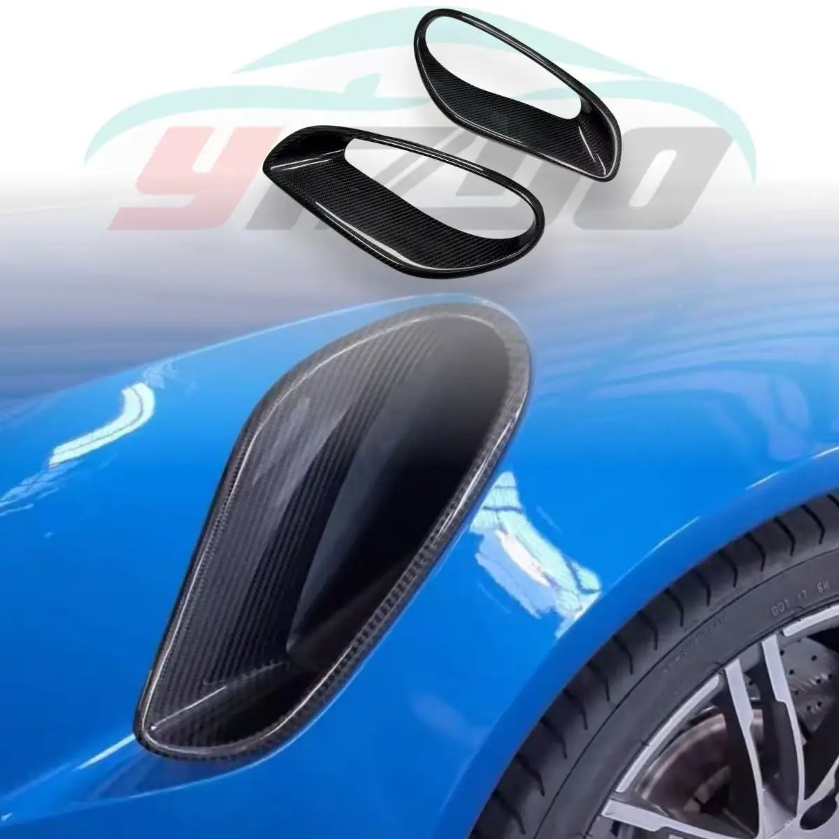 Carbon fiber rear fender trend for Porsche 911 991.2 TurboS upgrade ED