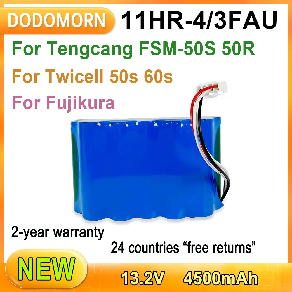 New 11HR-4/3FAU High Quality Battery For Twicell 50s  60s For Fujikura For Tengcang FSM-50S 50R Replacement Parts 13.2V 4500mAh