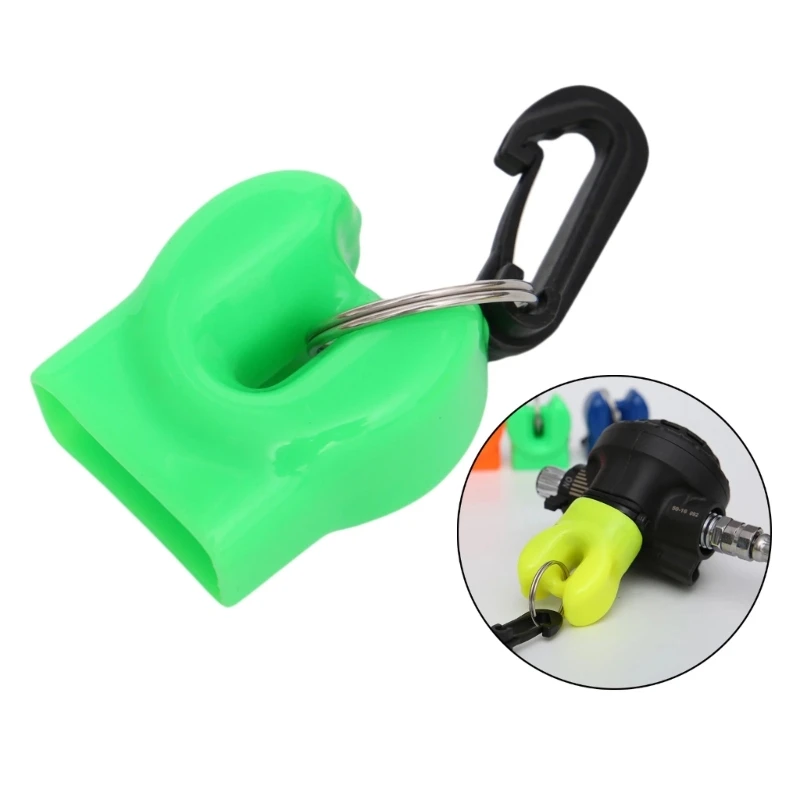 Silicone Regulator Octopus Mouthpiece Holder Diving Skum-Ball Regulator Mouthpiece Cover with Clip Dropship