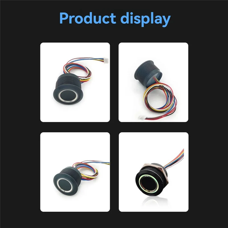 Picture 6: A63K-R503 RGB Ring Indicator Fingerprint Module Capacitive Fingerprint Module Sensor Scanner IP65 Waterproof