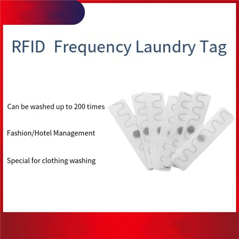 [NEW!A25P】 For Garment Washing UHF RFID Tag Hot Melt Glue 10Pcs Laundry Management Tags Woven Fabric Washable