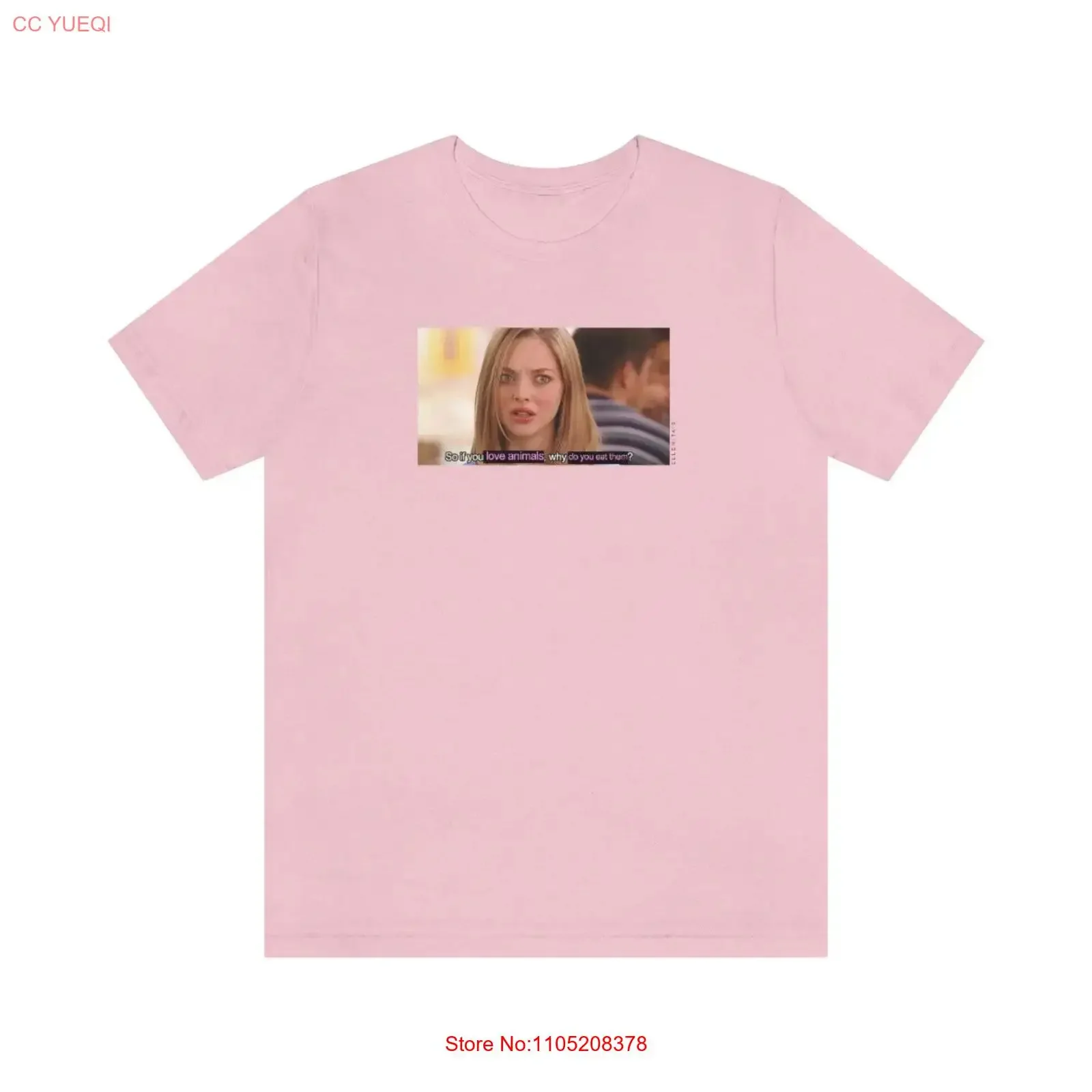Filles moyennes pourquoi vous mangez des animaux t-shirt Vega végétarien amoureux des animaux sans cruauté Culture Pop Amanda Seyfried vintage lavé