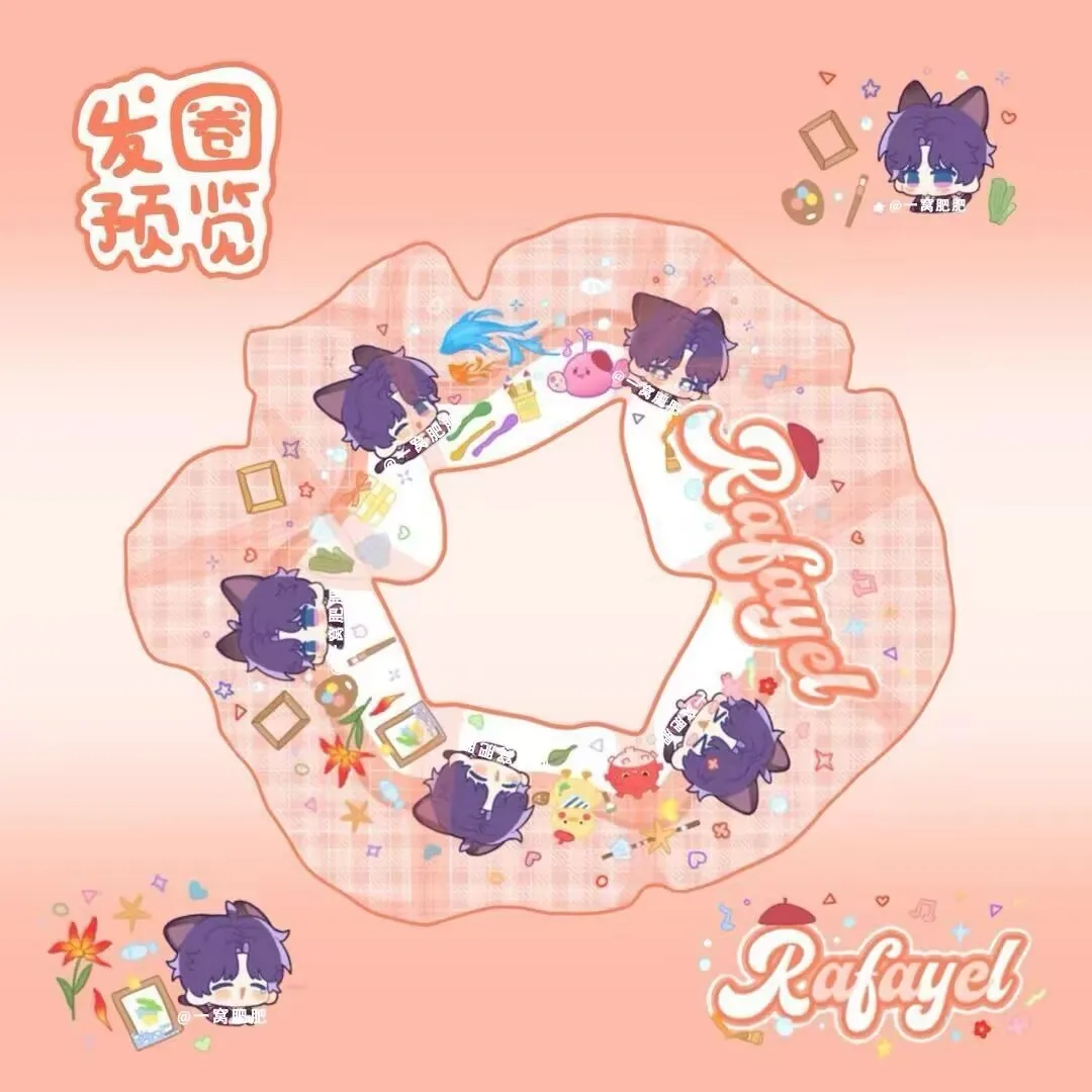 الحب في الفضاء العميق، يعمل المروحة بواسطة تشى يو شين شينغ هوي لي شين تشين تشي، ربطات الشعر، إكسسوارات الشعر، زهور الشعر وحبال الشعر