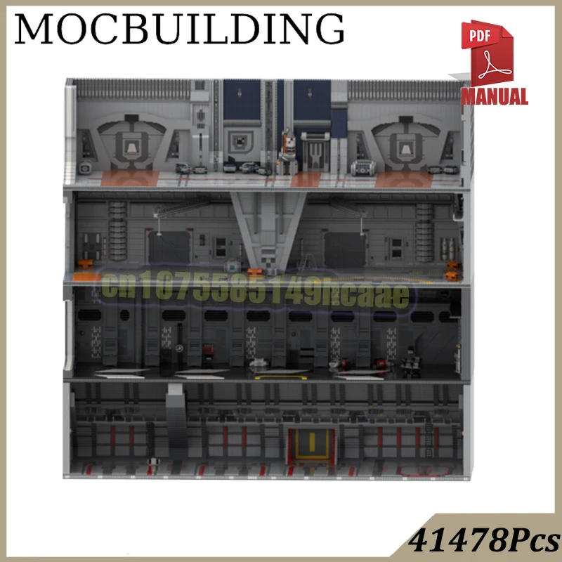 UCS Landing Pad Blocks Hangar Bricks Display Stand for Sci fi Spaceships MOC Building Block Space Scene Construction Bricks Toys