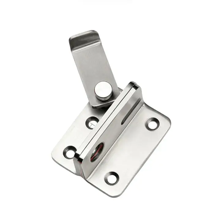 Rustproof Stainless Steel For Cabinet Latch No Drill Installation Door Buckle for Left Right Swing Doors 42 45mm 58 62mm