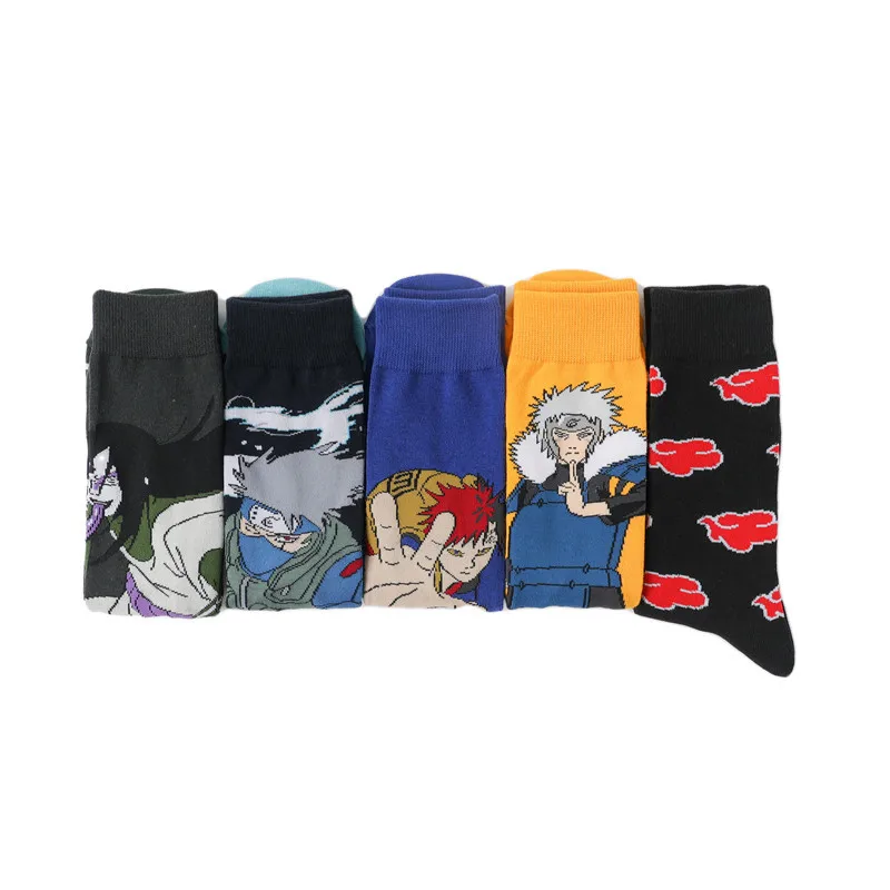 Наруто мужские носки с героями мультфильмов аниме персонаж Джирайя Гаара Учиха Итачи Акацуки носки для косплея