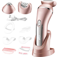 Epilator for Women 3 in 1 Electric Razor with Facial Hair Remover for Women Face Legs Arms Bikini Cordless Rechargeable Wet Dry