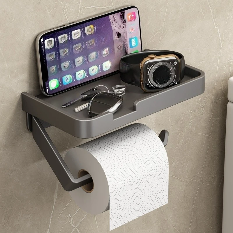 

High Quality Toilet Tissue Storage Box Non Perforated Bathroom Shelf Roll Paper Holder Household Collection Utensil