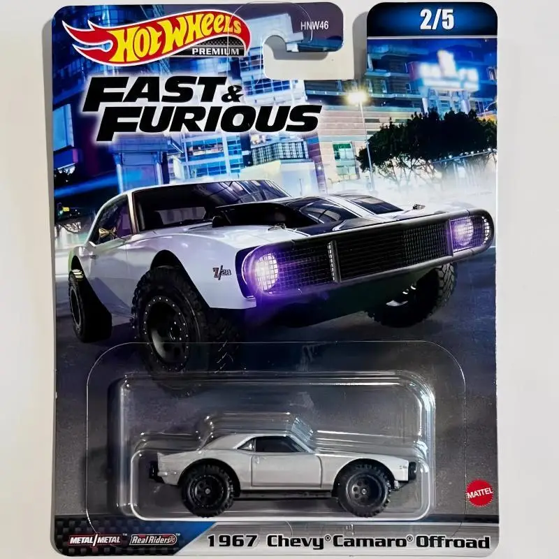 

New Original Hot Wheels Premium Fast & Furious 1967 Chevy Camaro Offroad Model Collect Cars Boys Creative Toys Birthday Gifts
