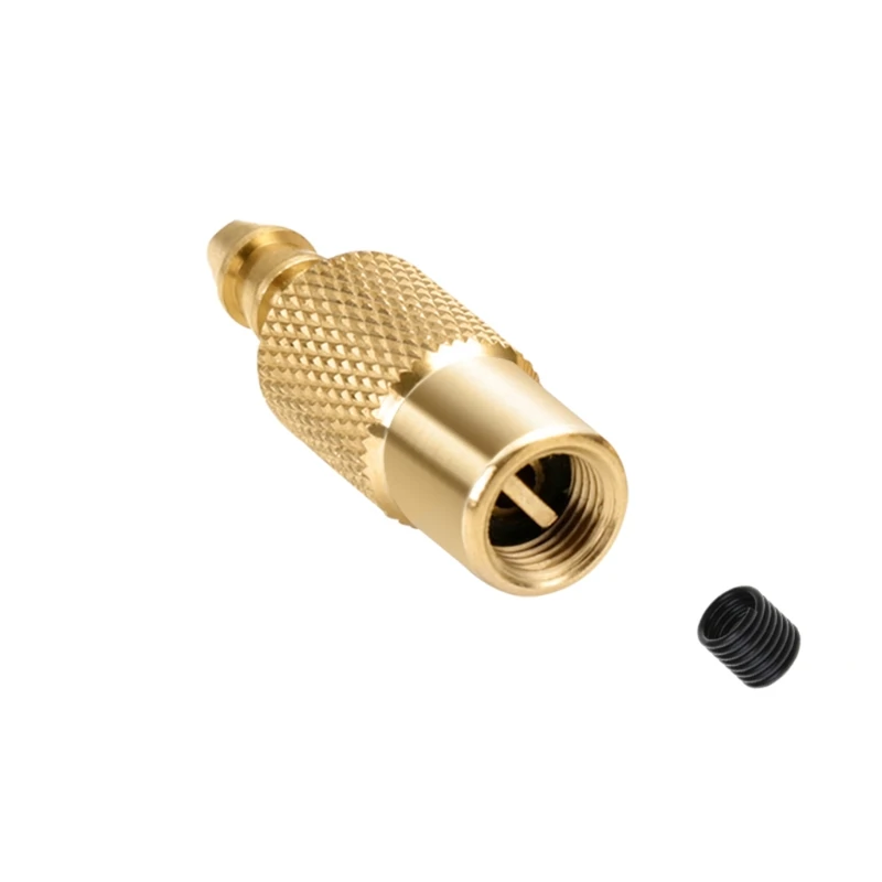 Brass Air Compressor Closed Flow Tire Heavy Duty Lock Car Tire Inflator Nozzle Adapter Pump Chuck Quick Converter for He