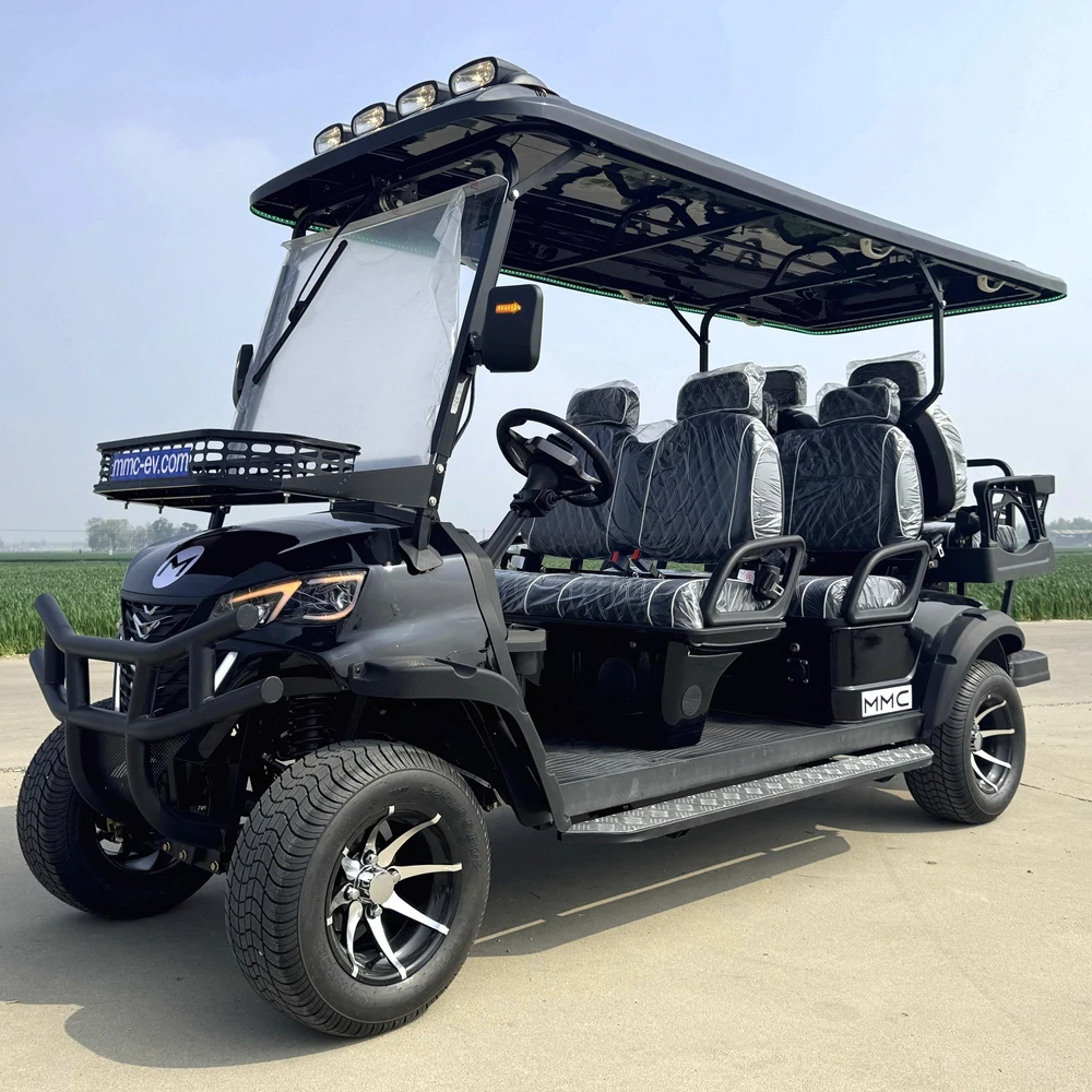 MMC Hot Selling Honoured Guest Private Club Electric Mini Car Wholesale Price 4+2 Seat AC Motor Touch Screen Electric Golf Cart