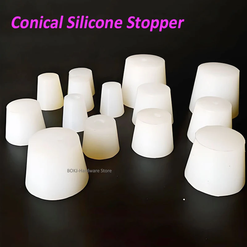 Conical Silicone Stopper High temperature resistant rubber plug solid sealed test tube plug, waterproof plug