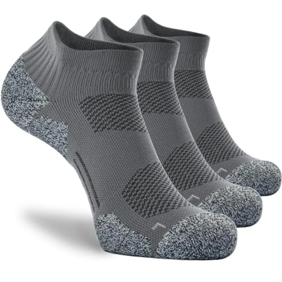 

CWVLC Unisex Cushioned Compression Athletic Ankle Socks Multipack