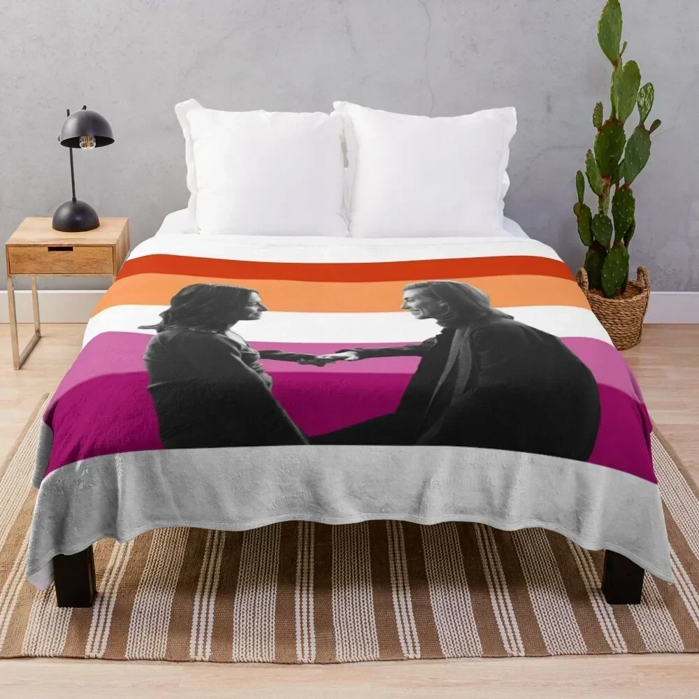 

Kaimelia Lesbian Flag Throw Blanket Cozy Warm Blanket for Bed Room Decor
