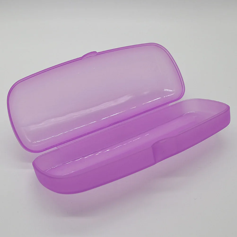 

5pcs Glasses Case Pp Plastic Transparent Eyeglass Storage Box Lightweight Durable For Men Women Mixed Colors Travel Eyewear