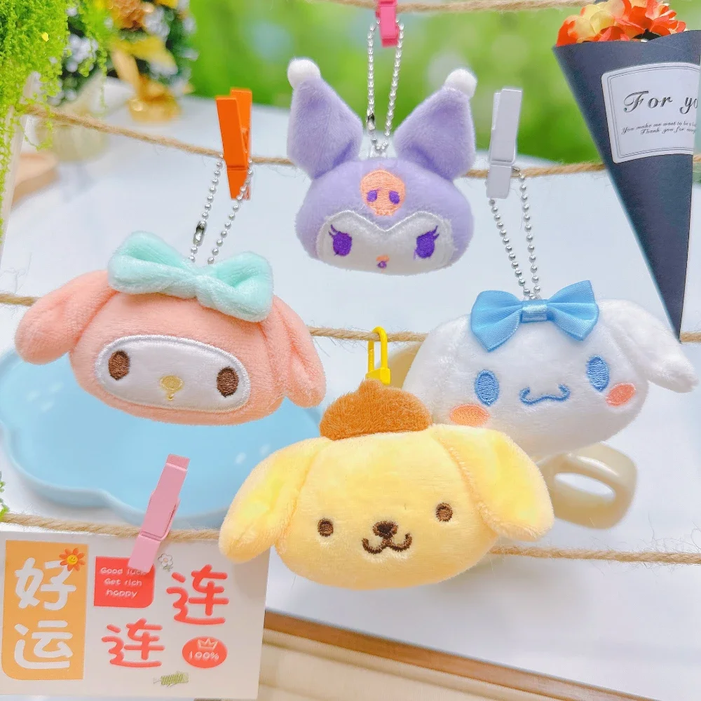 

Plush Keychains Peripherals Kuromi Melody Cartoon Pendant Cinnamoroll Birthday Collectible Ornaments Cute Girl Toy Funny Gift