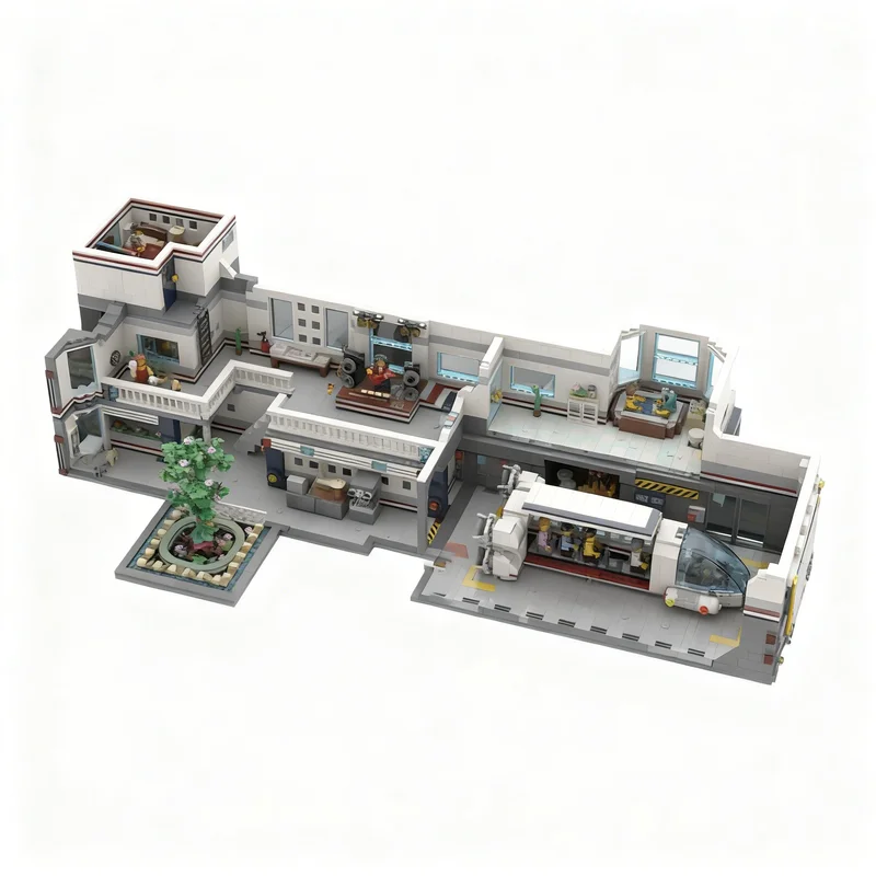 3716 деталей MOC Creator Pleasure Haven Space Station - модель для сборки из строительных блоков для взрослых, рождественский подарок, подарок на день рождения, конструктор.