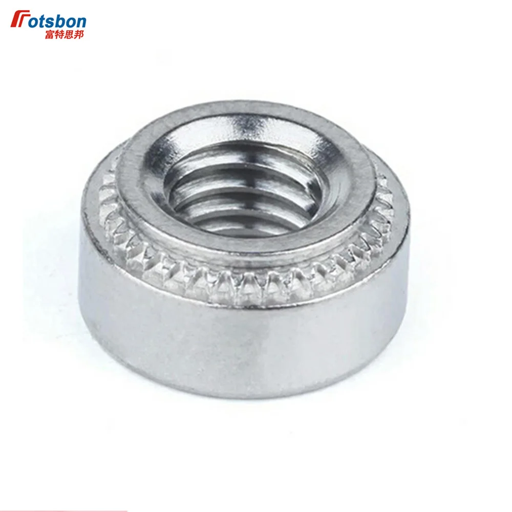 Rivets S-0820-1/2 Self-Clinching Fasteners Used On Thin Sheet Carbon Steels Press In Nuts Inch Threaded Rohs Zinc Plating 100PCS