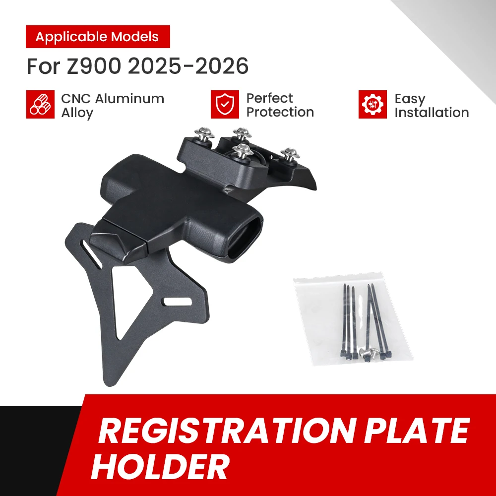 

High Quality Motorcycle Rear Short Tail Stock License Plate Holder Tailstock Frame Bracket For KAWASAKI Z900 2025 2026