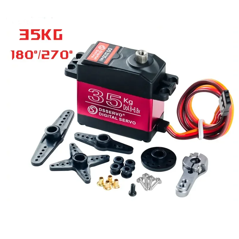 4PCS Dsservo DS3235 디지털 서보 RC 35Kg 고속 서보 메탈 기어 IP66 RC 바하 서보 1/8 1/10 스케일 자동차 크롤러 로봇용