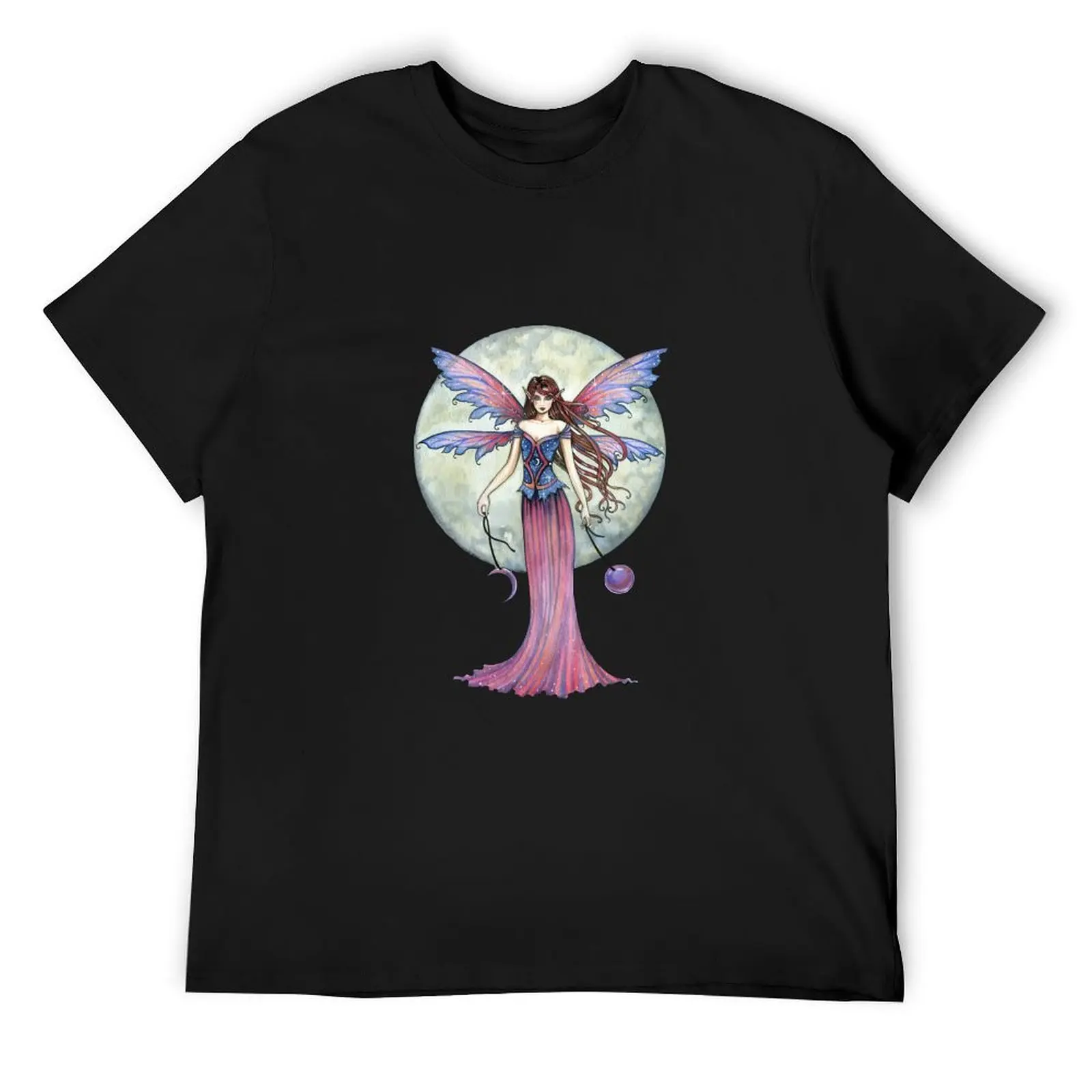 

Футболка Luna Jewel Fairy Fantasy Art от Molly Harrison, футболка с аниме, футболка на заказ, мужская футболка, мужские футболки