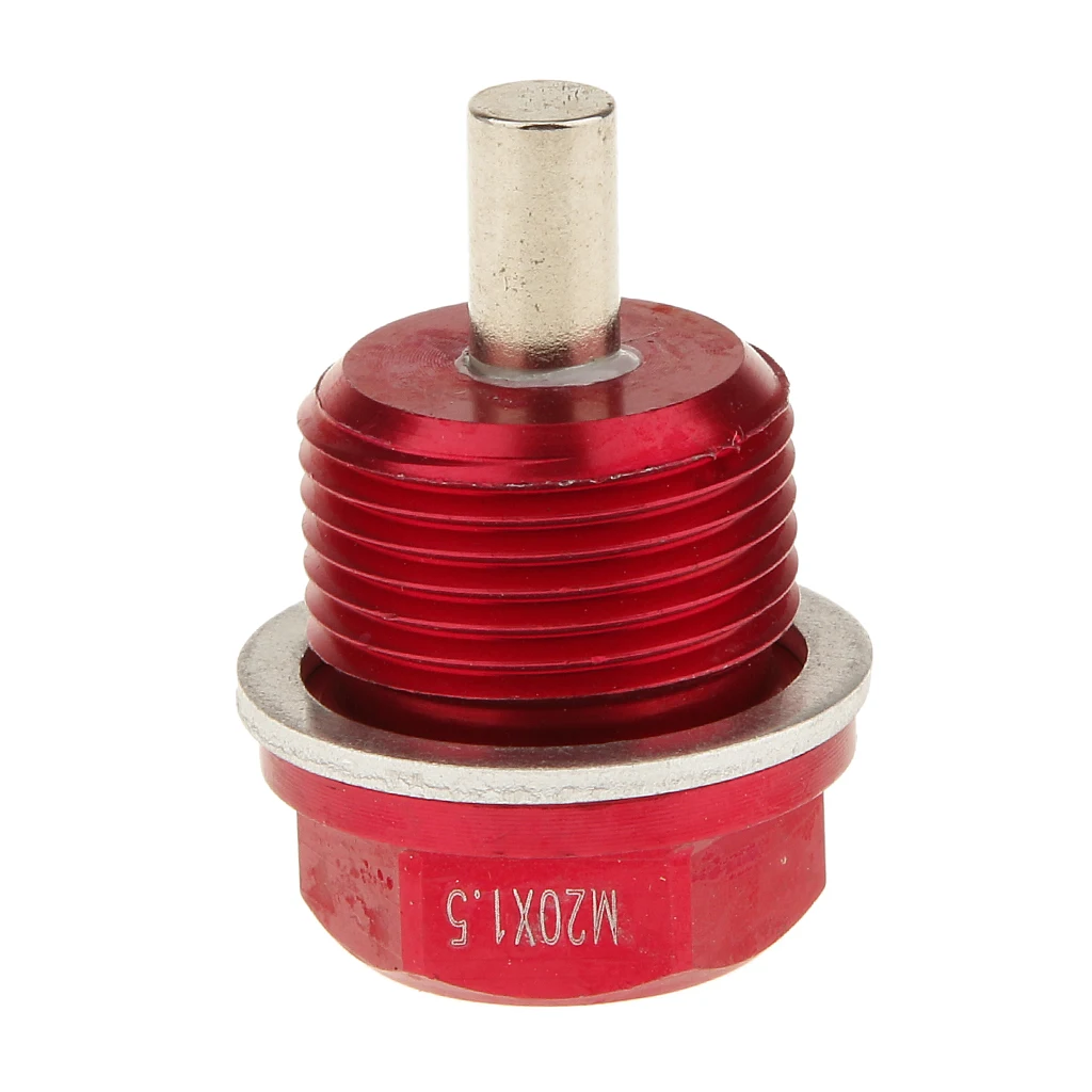 M12X1.25 M14X1.5 M16 M20x1.5 Steker Baut Pembuangan Panci Oli Mesin Magnetik Anodized