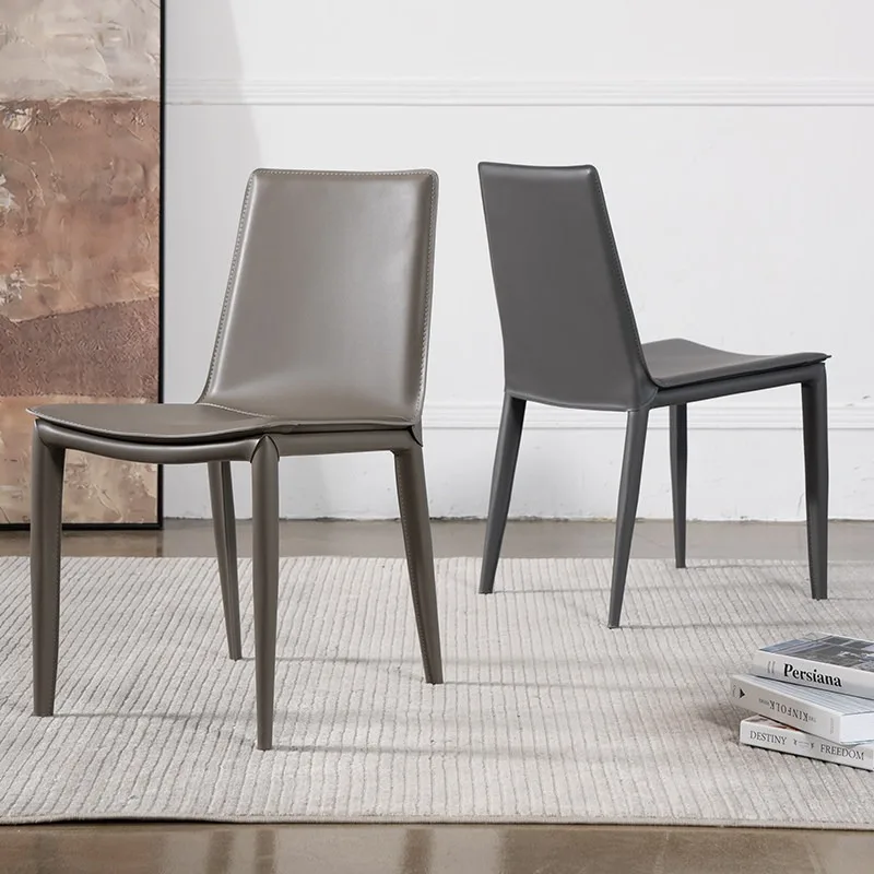 Light luxury dining chair for home use, modern internet celebrity minimalist  dining table and chair