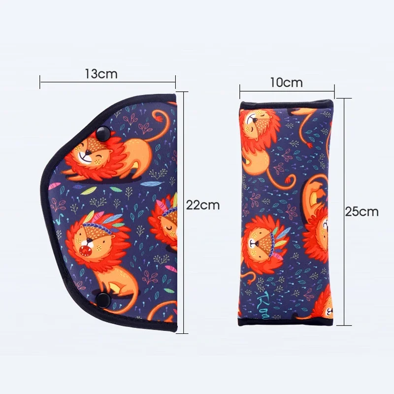 Car Seat Belt Adjustment Holder Seatbelt Padding Cover for Baby Child Kids Anti-Neck Safety Shoulder Positioner Shoulder Pad Set