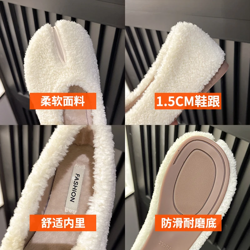 Niskie obcasy Buty Kobieta 2024 Jesień Obuwie Damskie Loafers Futro Casual Sneaker Round Toe New Boat Fall Moccasin Dress Winter Rubbe