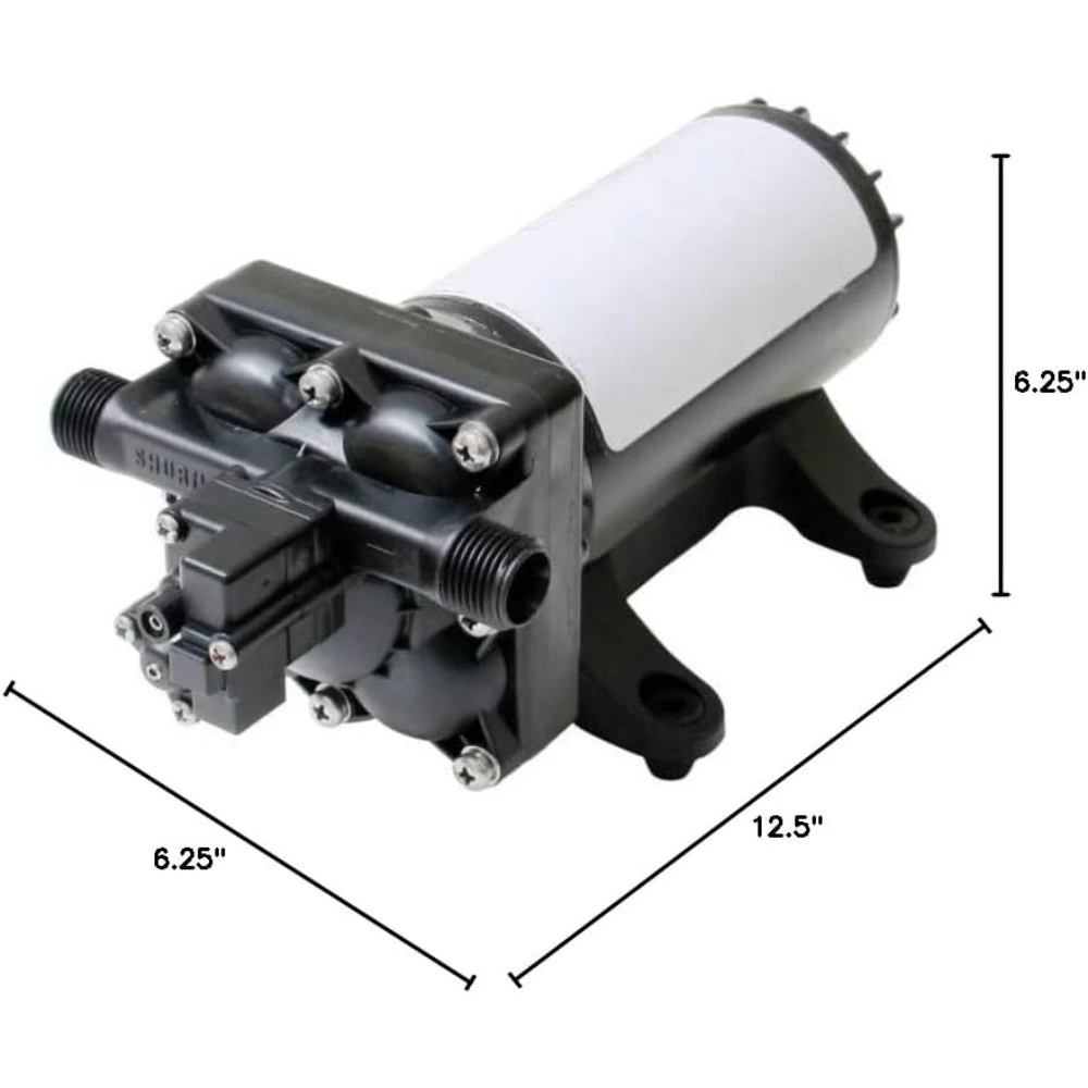 مضخات المياه وملحقاتها/مضخة مياه كهربائية، 4 GPM، 55 رطل لكل بوصة مربعة، 10 أمبير، تدفق أملس وعالي الطاقة، فتيلة ذاتية إلى ستة أقدام عمودية