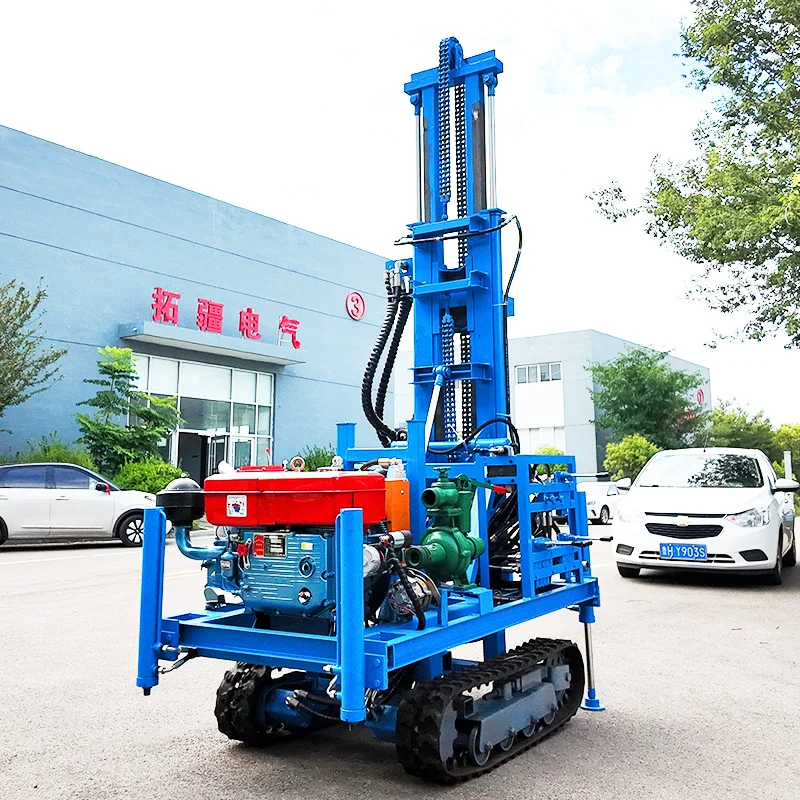 カスタマイズされたRLD-200 100m 200m浅井戸掘削機DTHハンマードリルマシン（水井戸用）